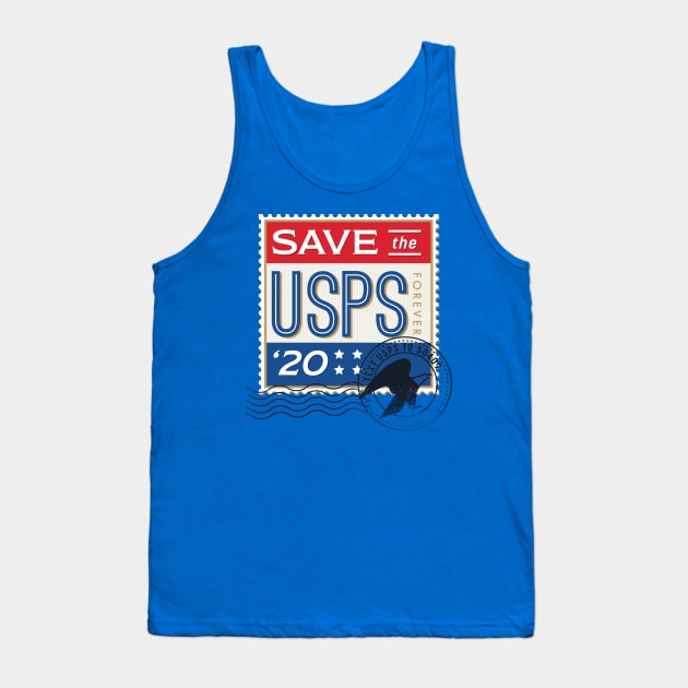 SAVE THE USPS Tank Top by Lucie Rice Illustration and Design, LLC